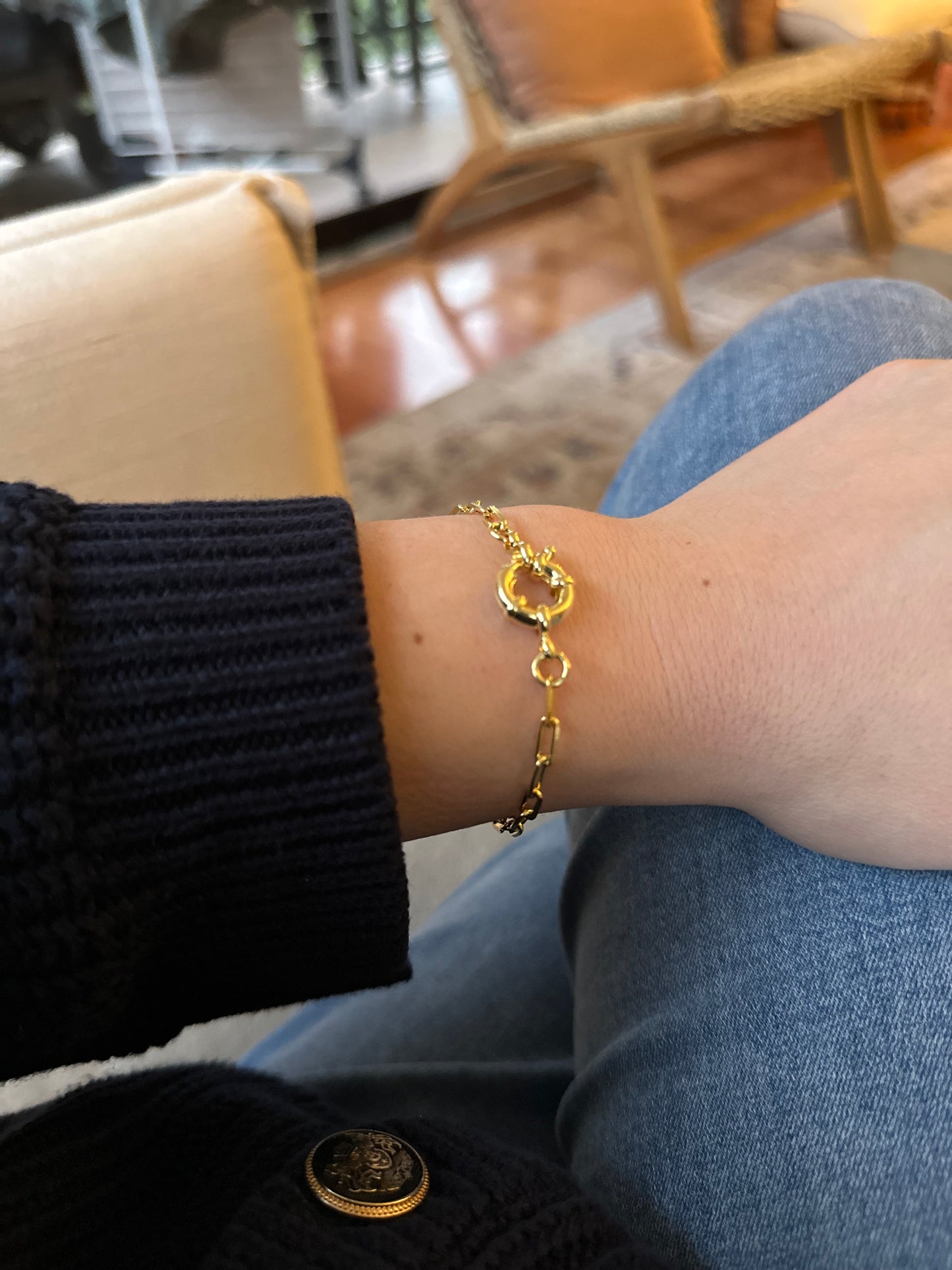 Pulsera broche timón