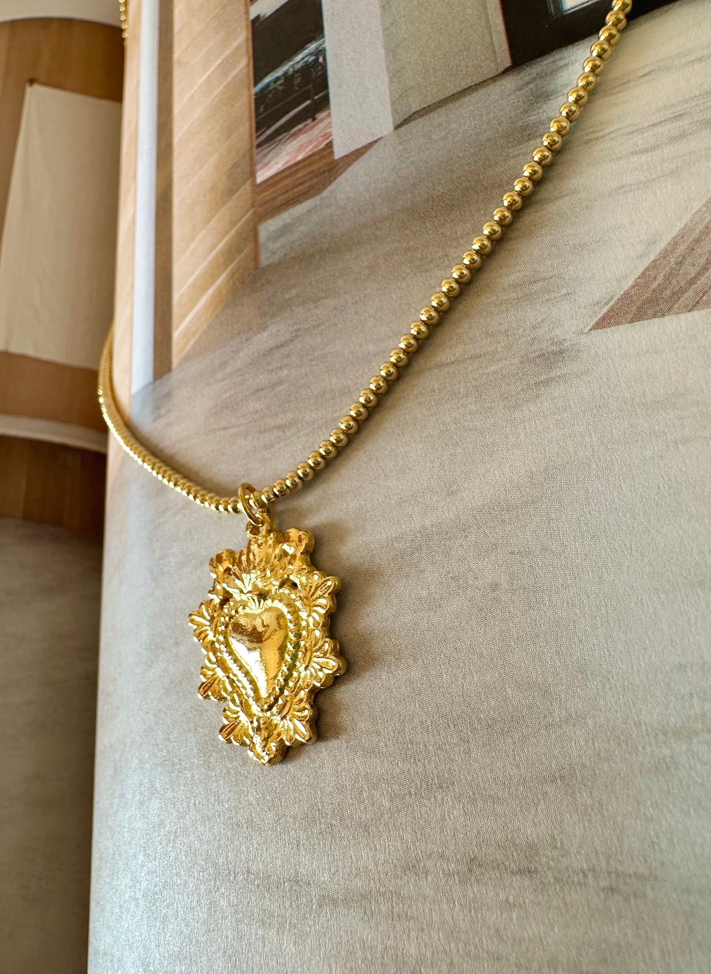 Collar Lupe mostacillas