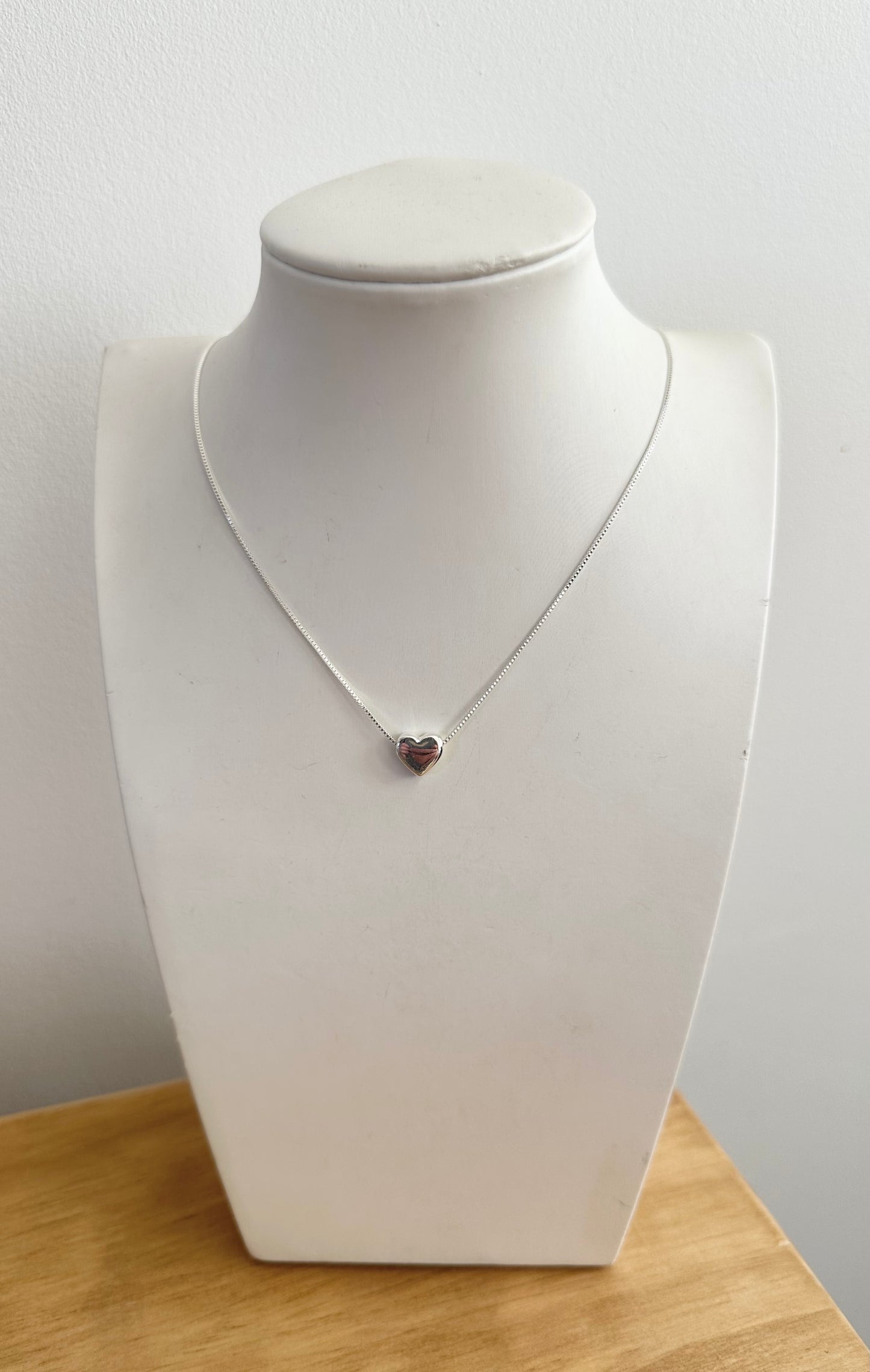 Collar corazón silver