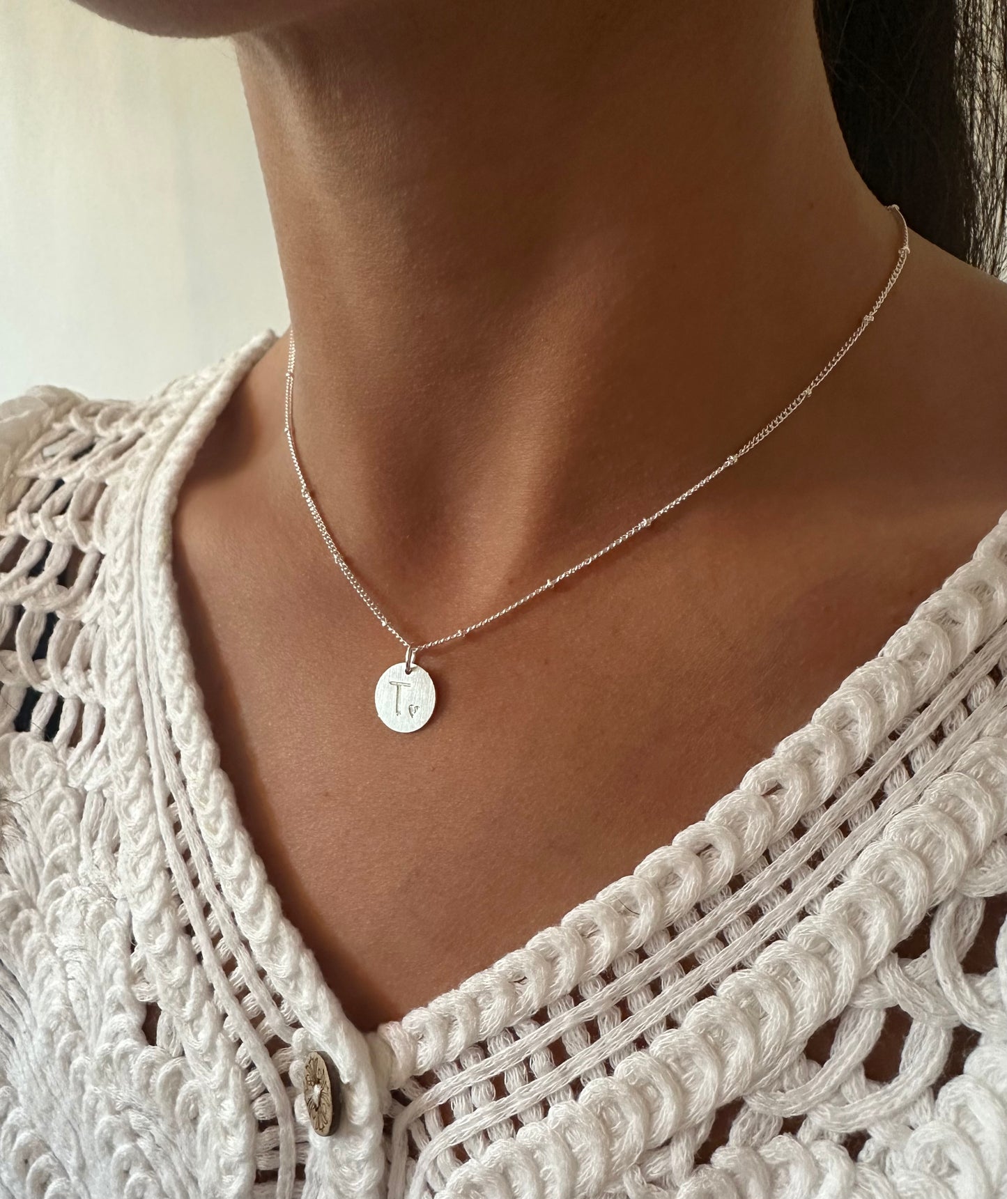 Collar iniciales Silver
