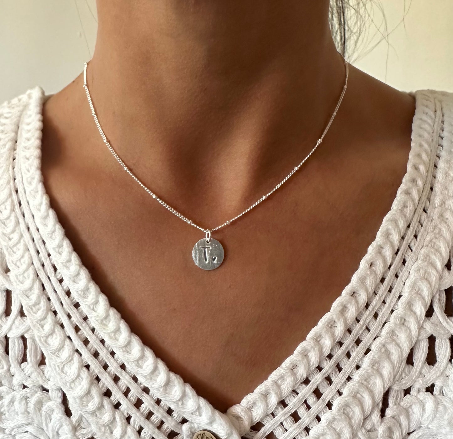 Collar iniciales Silver