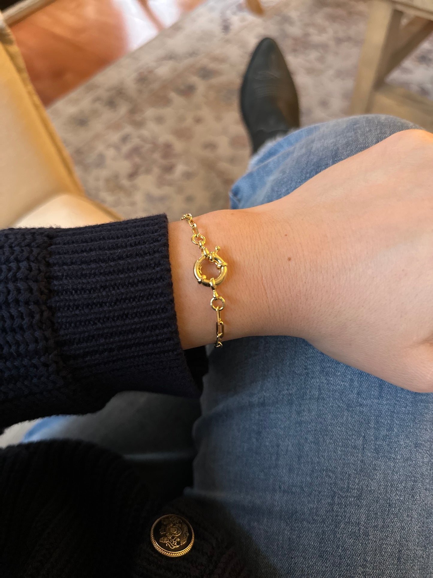 Pulsera broche timón