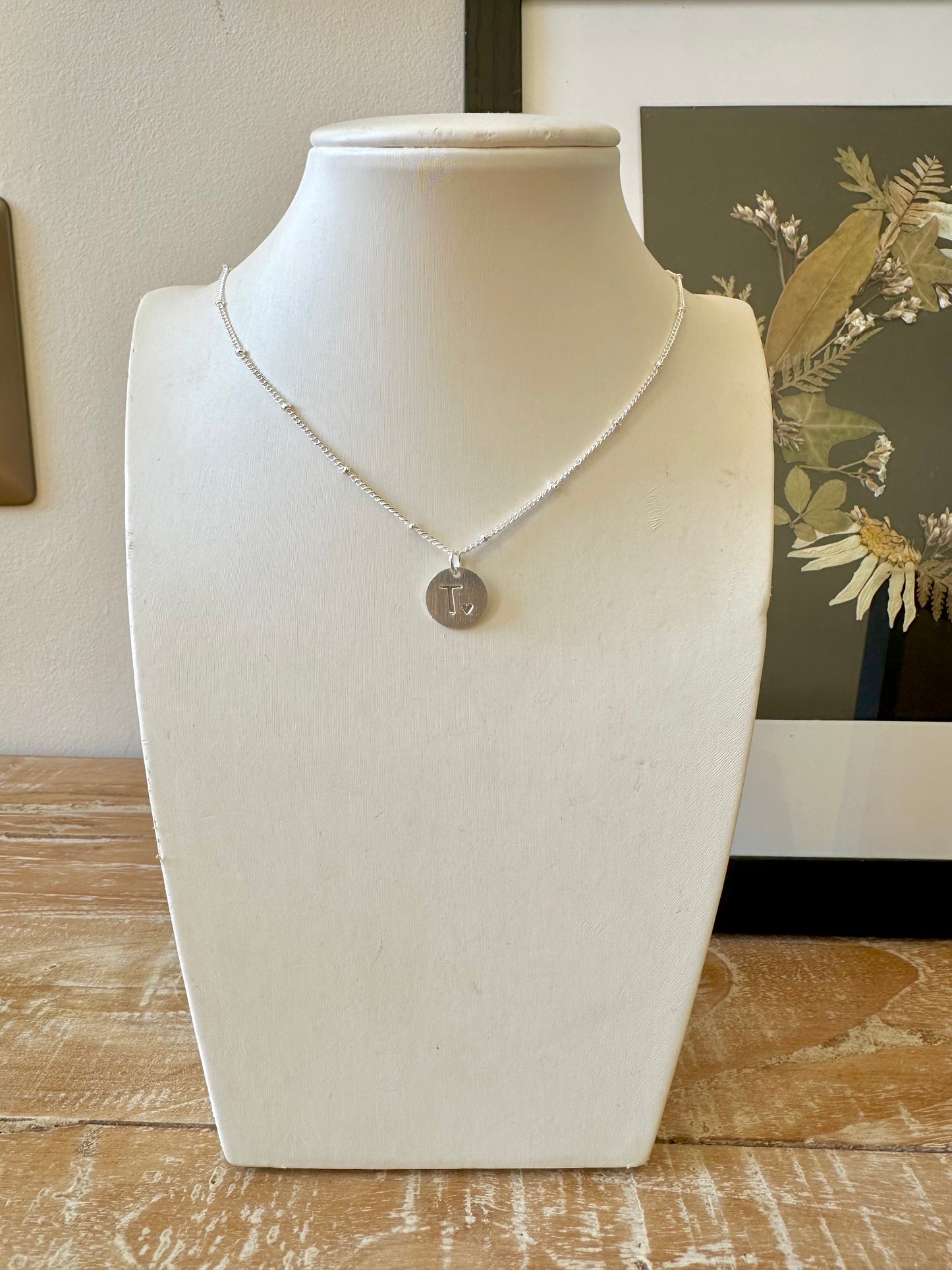 Collar iniciales Silver
