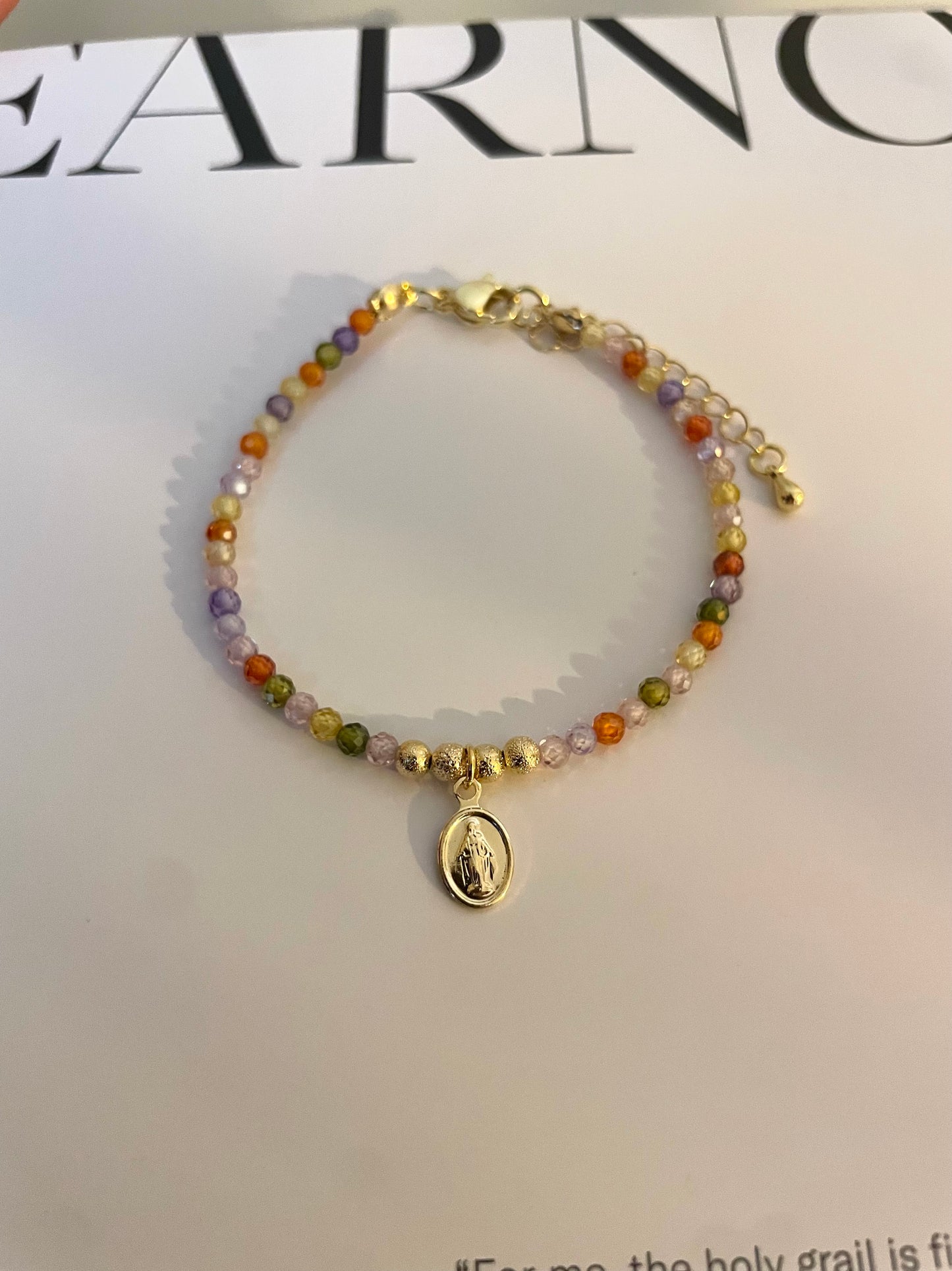 Pulsera circonitas & Virgen de los Milagros