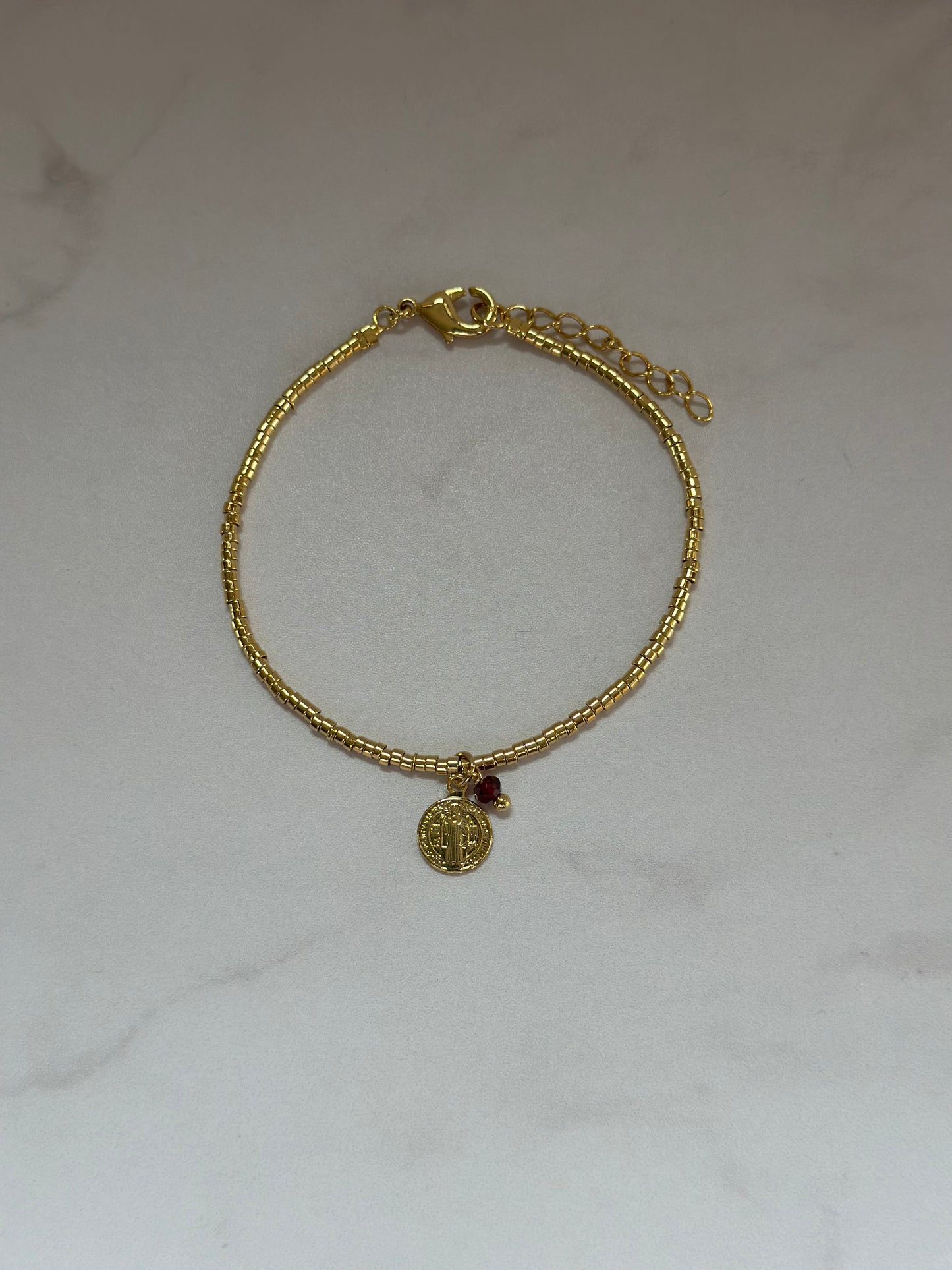 Pulsera mostacillas & San Benito