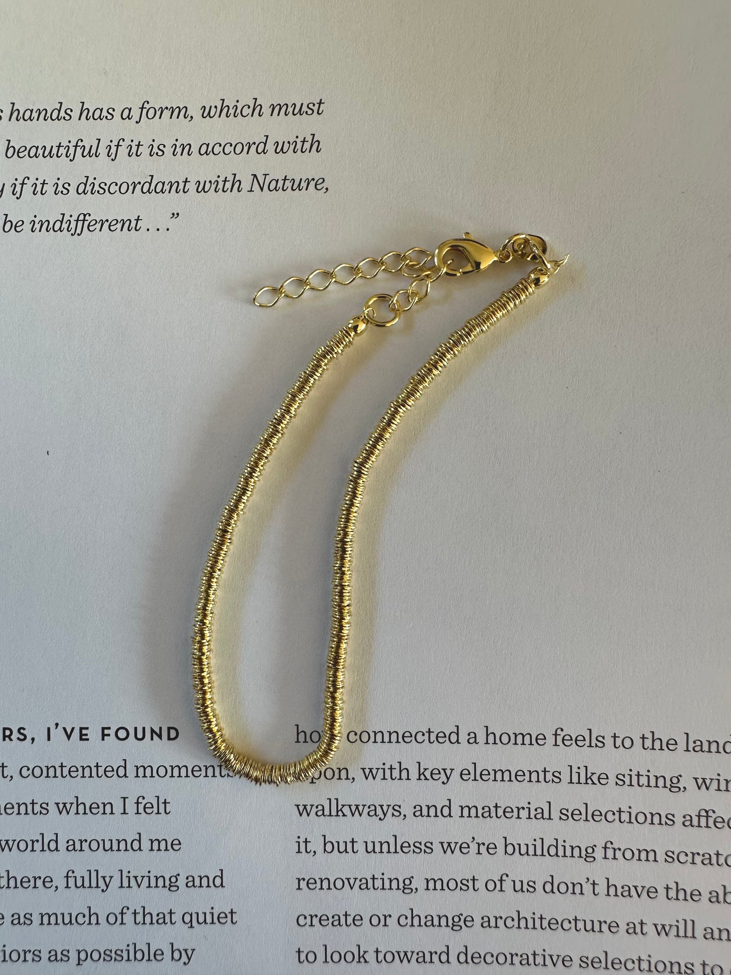 Pulsera argollitas doradas