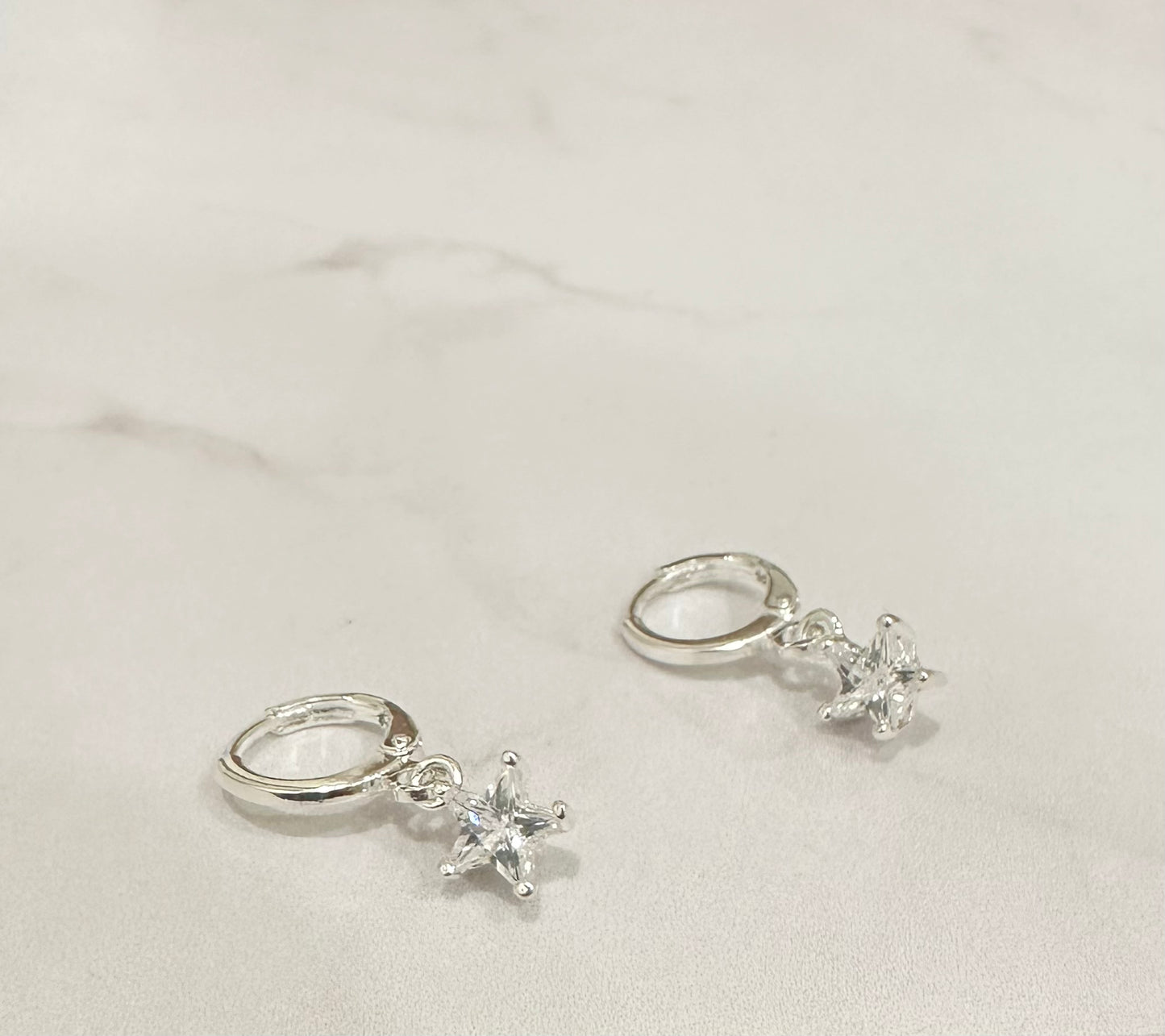 Aros estrella cristal