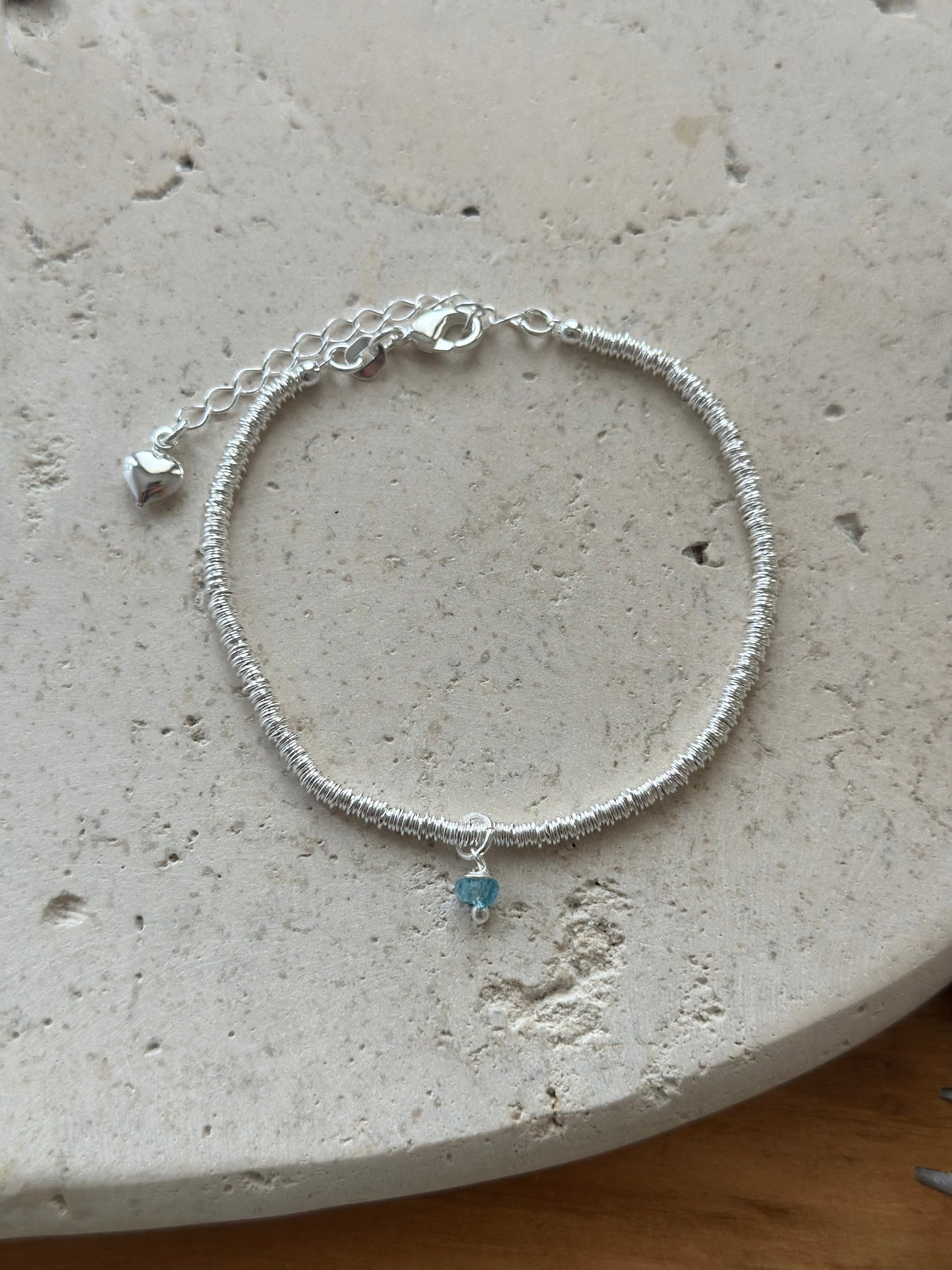 Pulsera argollitas & turmalinas