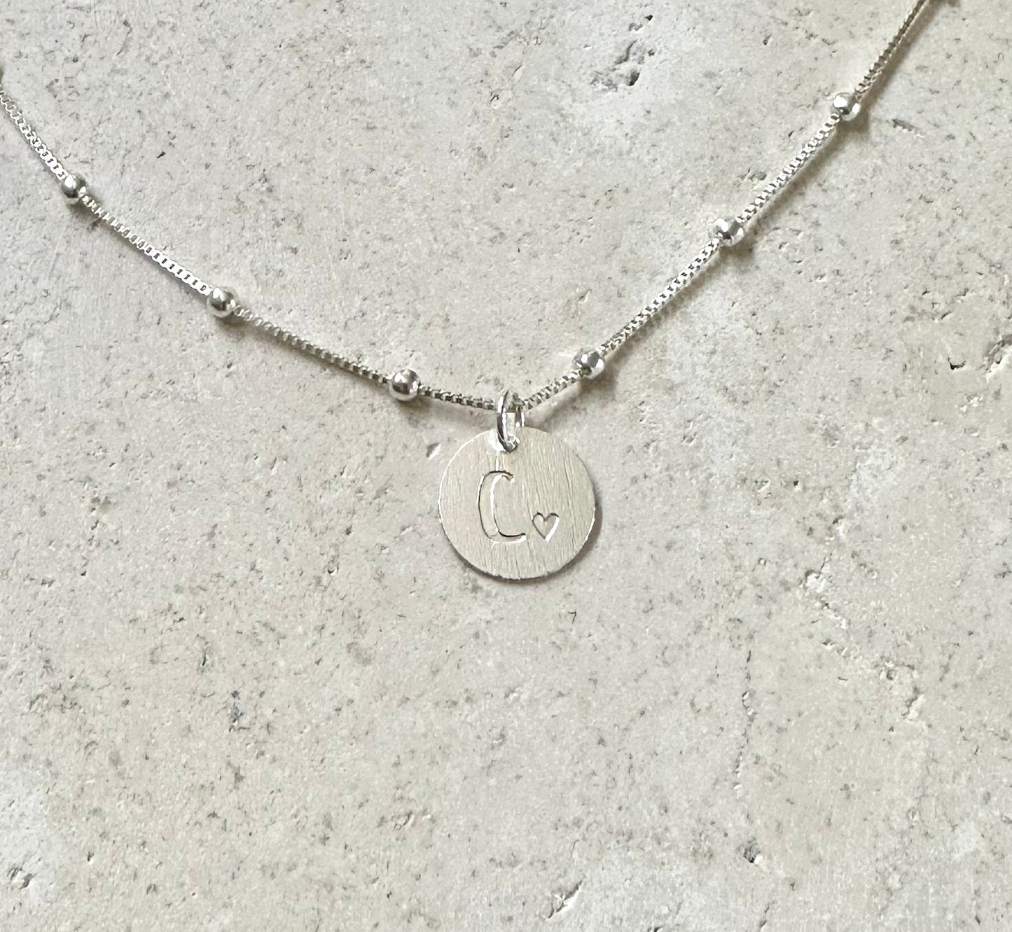Collar iniciales Silver