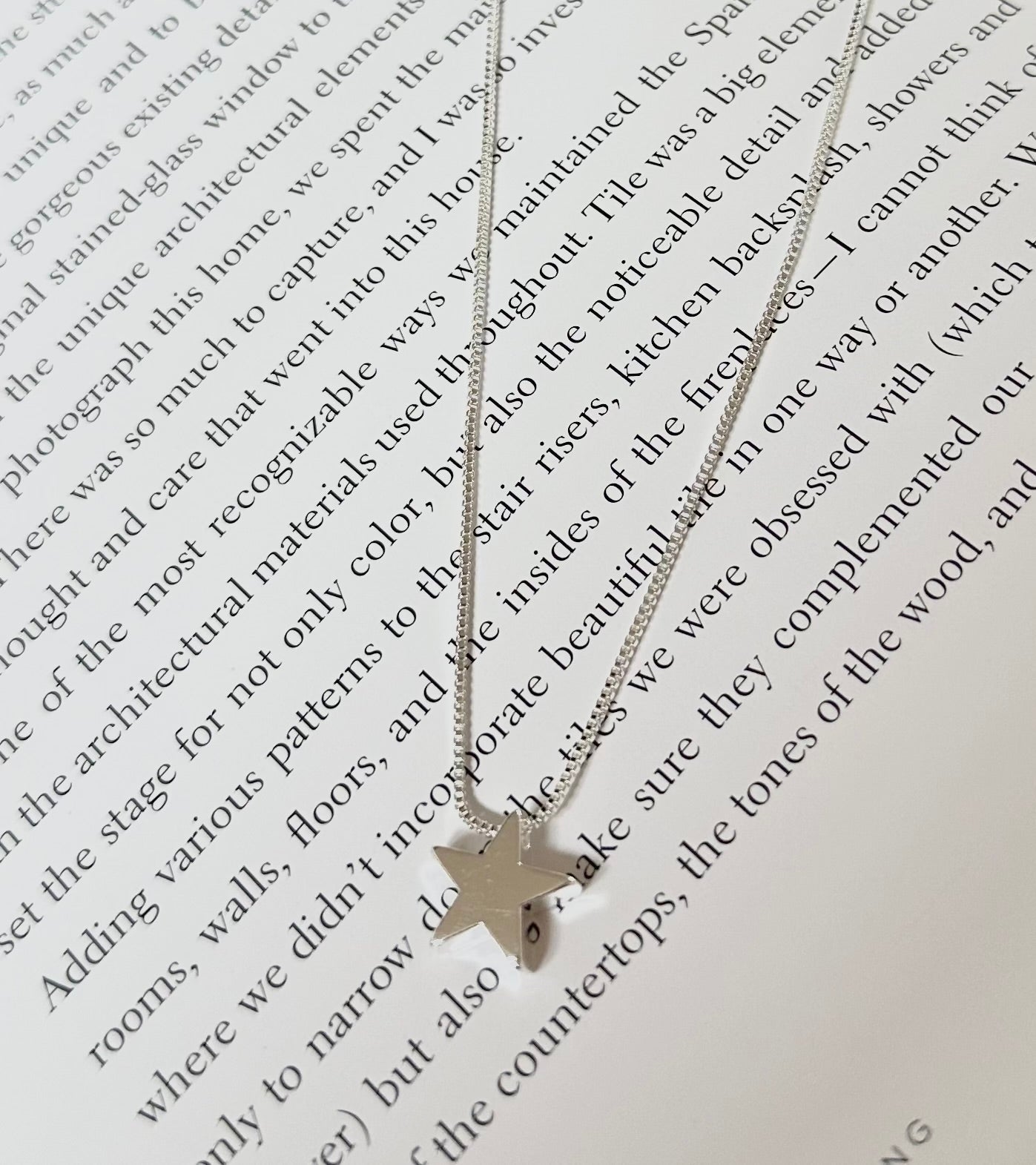 Collar Estrella plateada