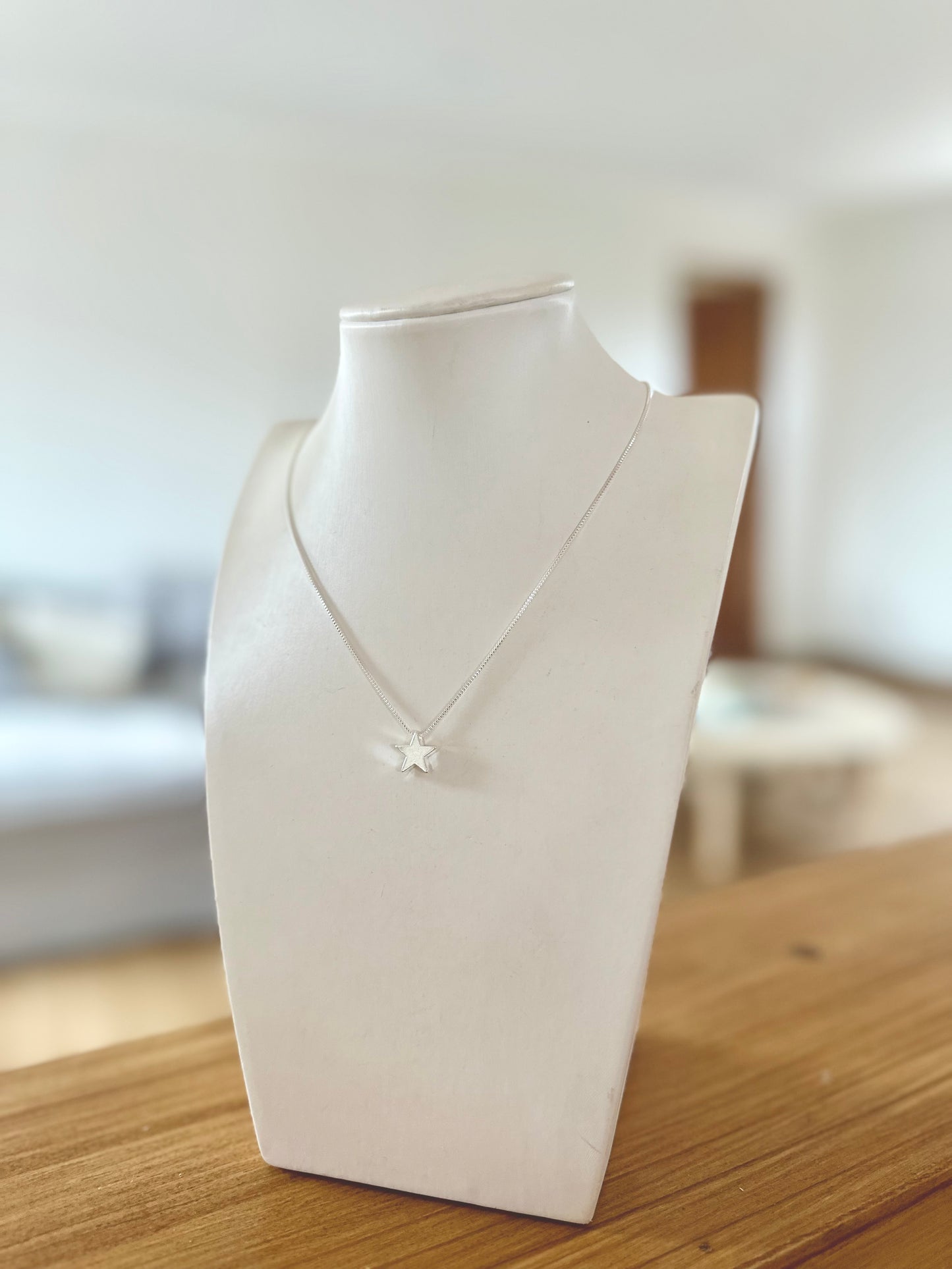 Collar Estrella plateada
