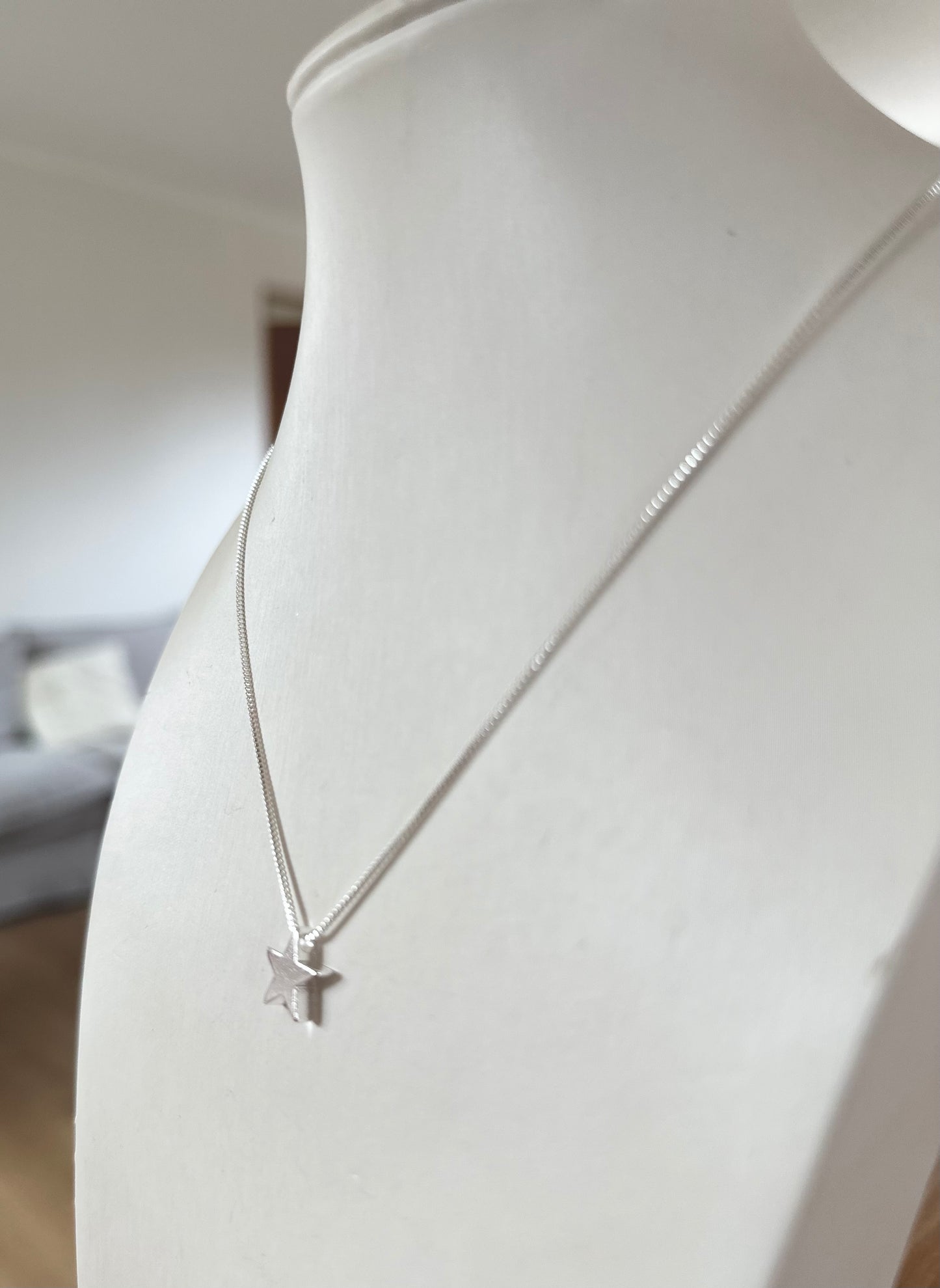 Collar Estrella plateada