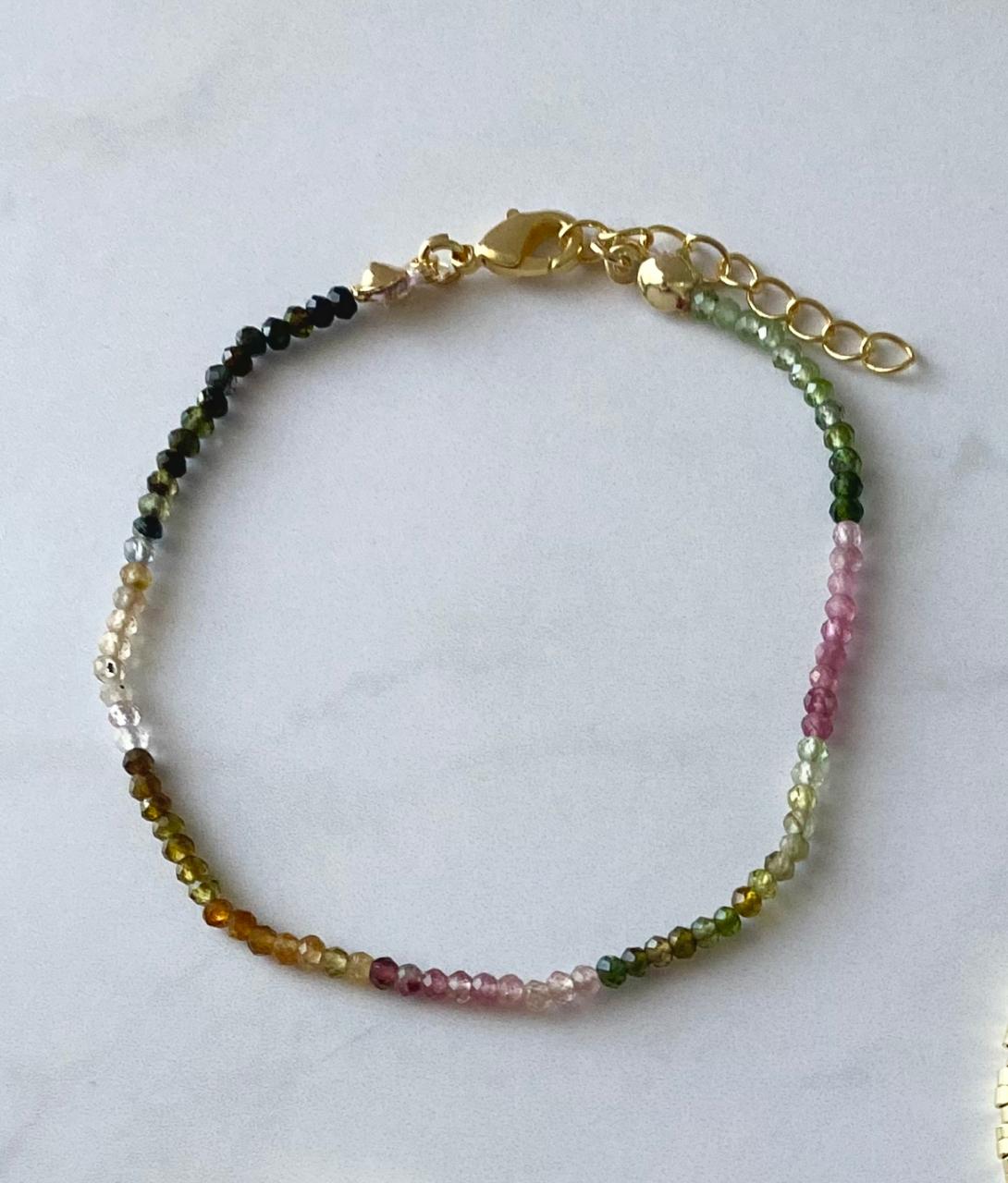 Pulsera mini turmalinas