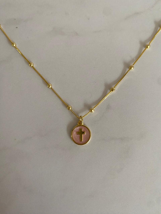Collar Cruz resina