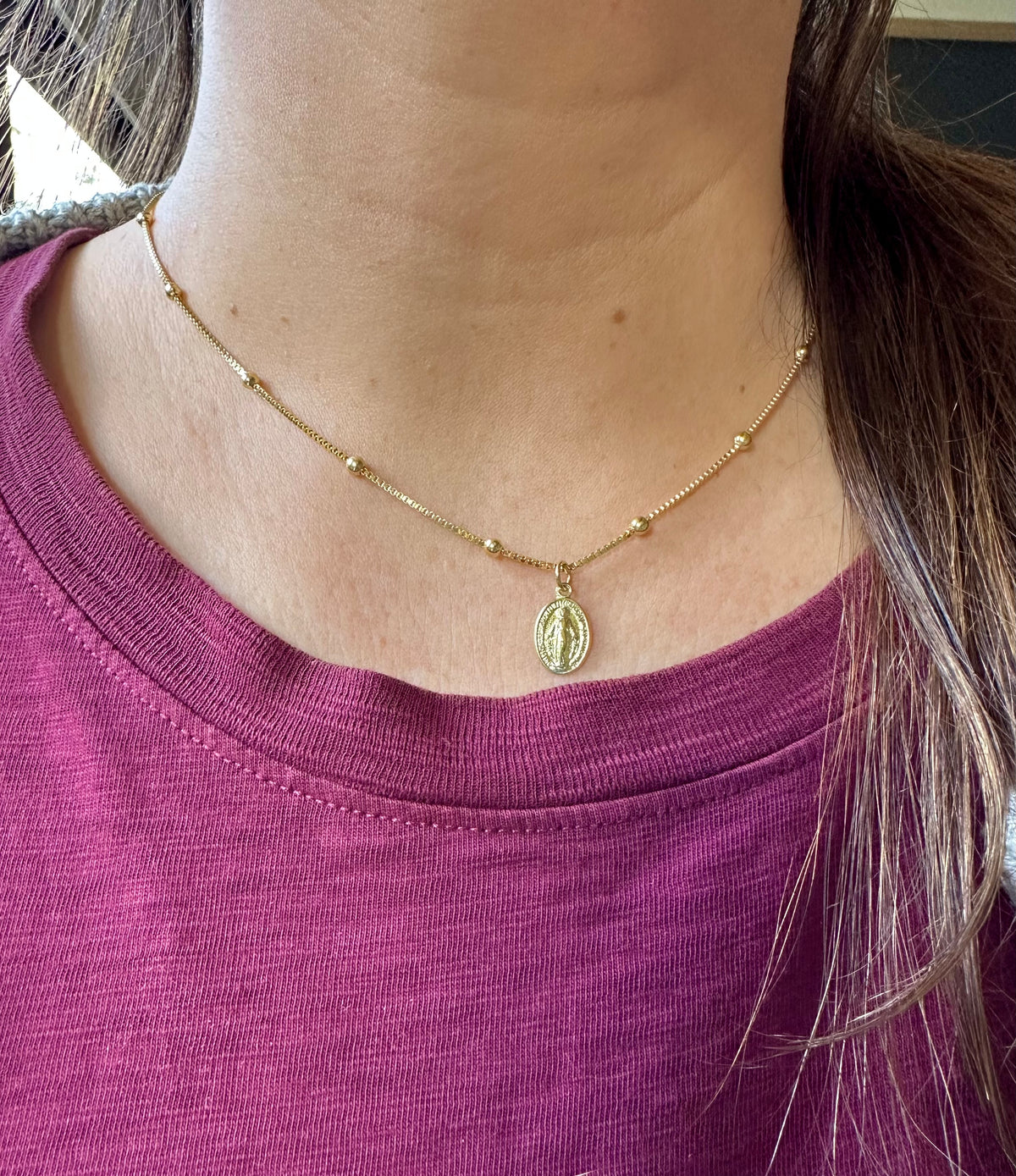 Collar Virgen de los Milagros petite