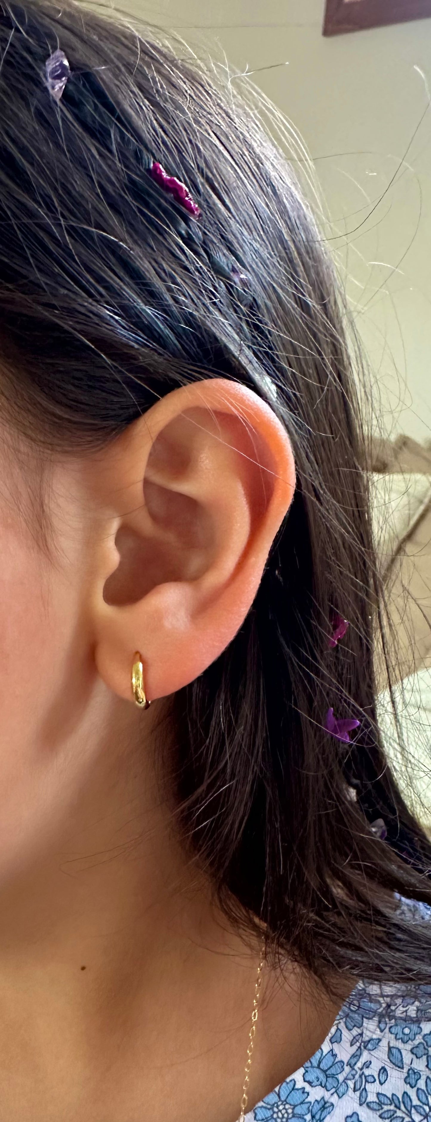 Argolla pequeña niña o segundo orificio