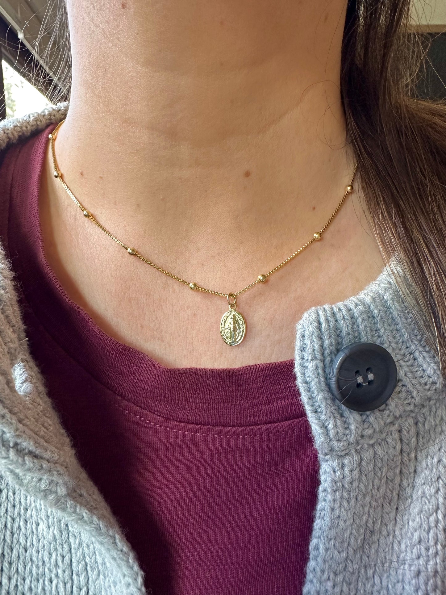 Collar Virgen de los Milagros petite