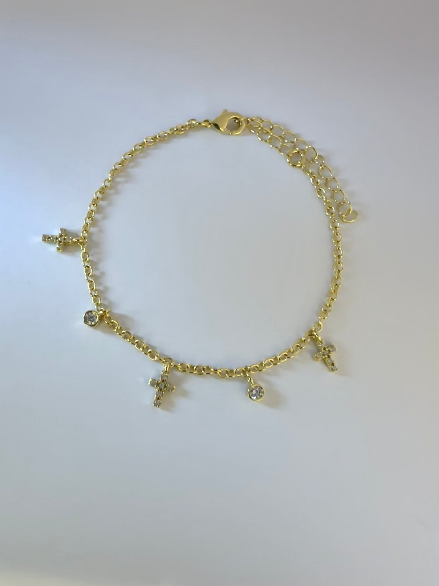 Pulsera cruces y puntos de luz