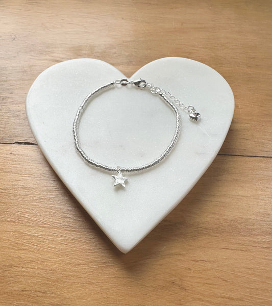 Pulsera argollitas & estrella