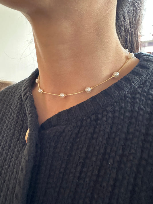 Conjunto Rose perlas