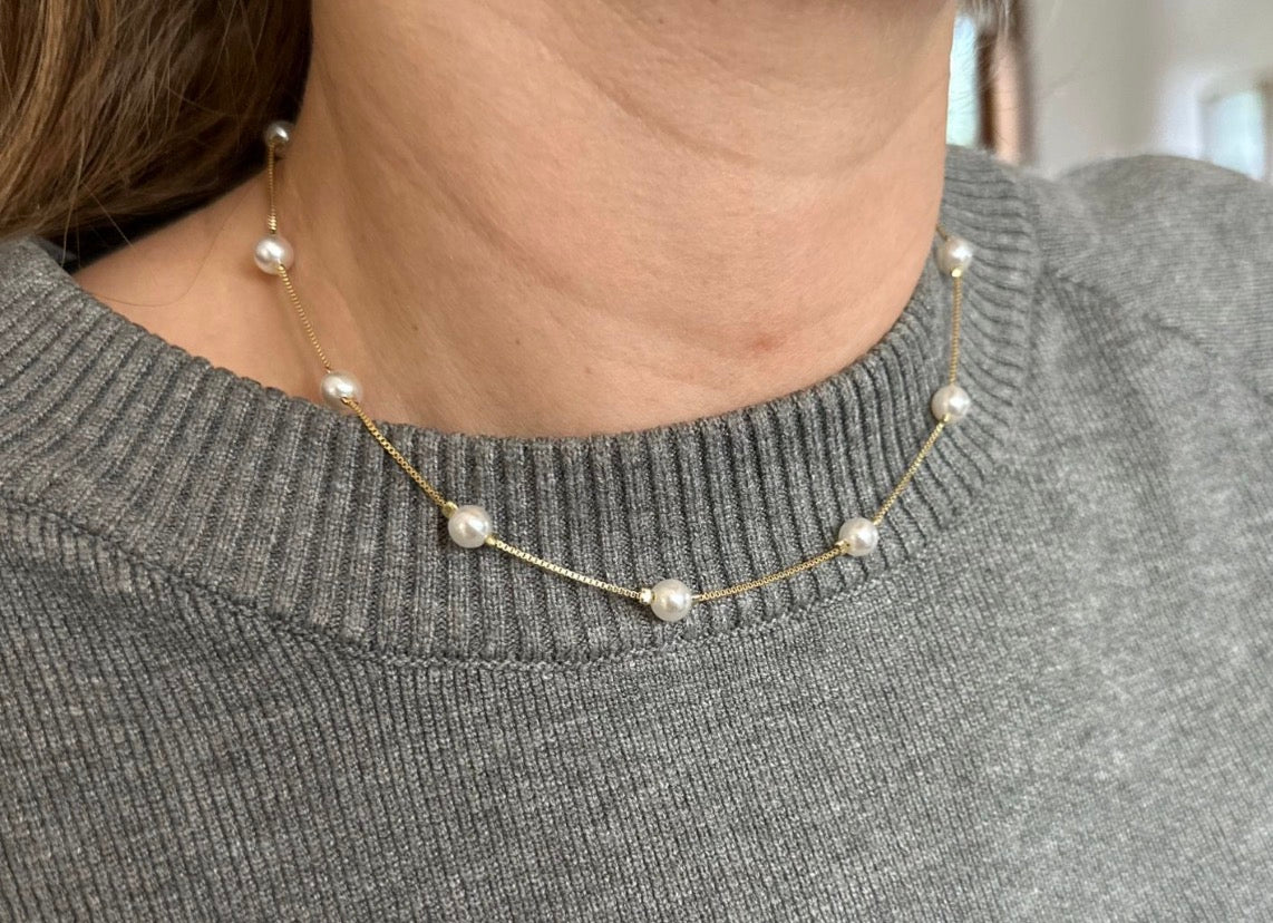Conjunto Rose perlas
