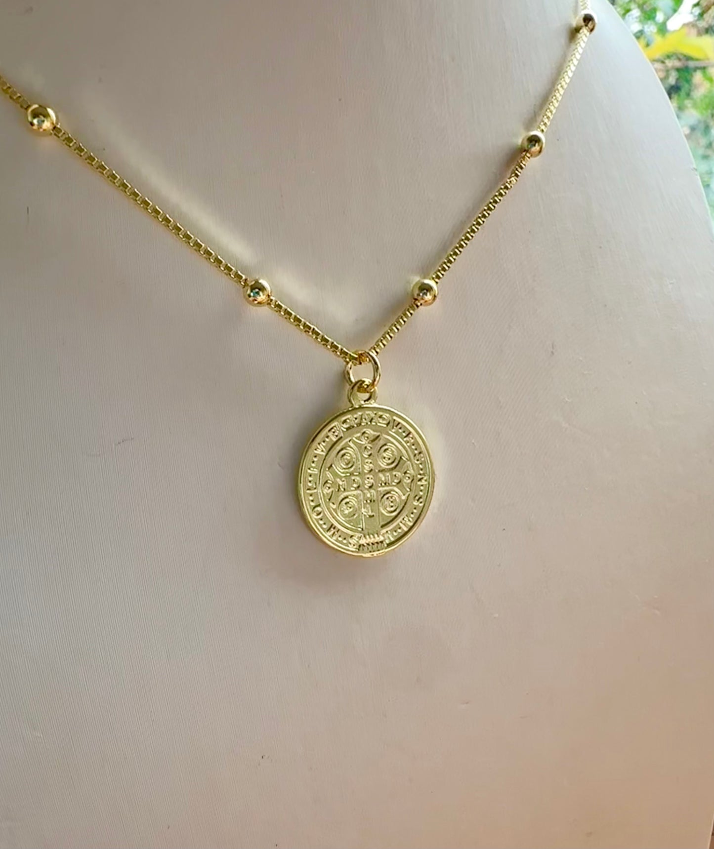 Collar Medalla San Benito