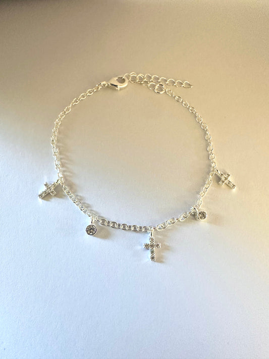 Pulsera cruces y puntos de luz