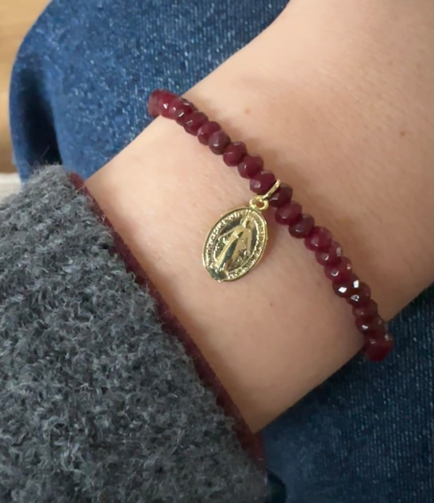 Pulsera protección Virgen