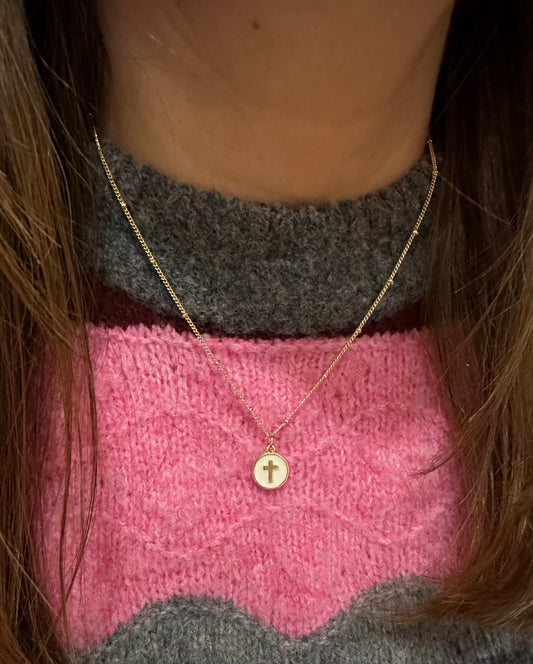 Collar Cruz resina