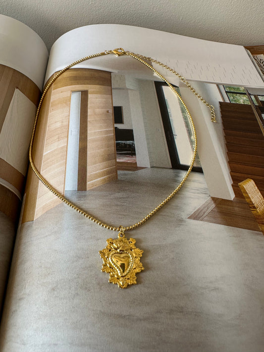 Collar Lupe mostacillas
