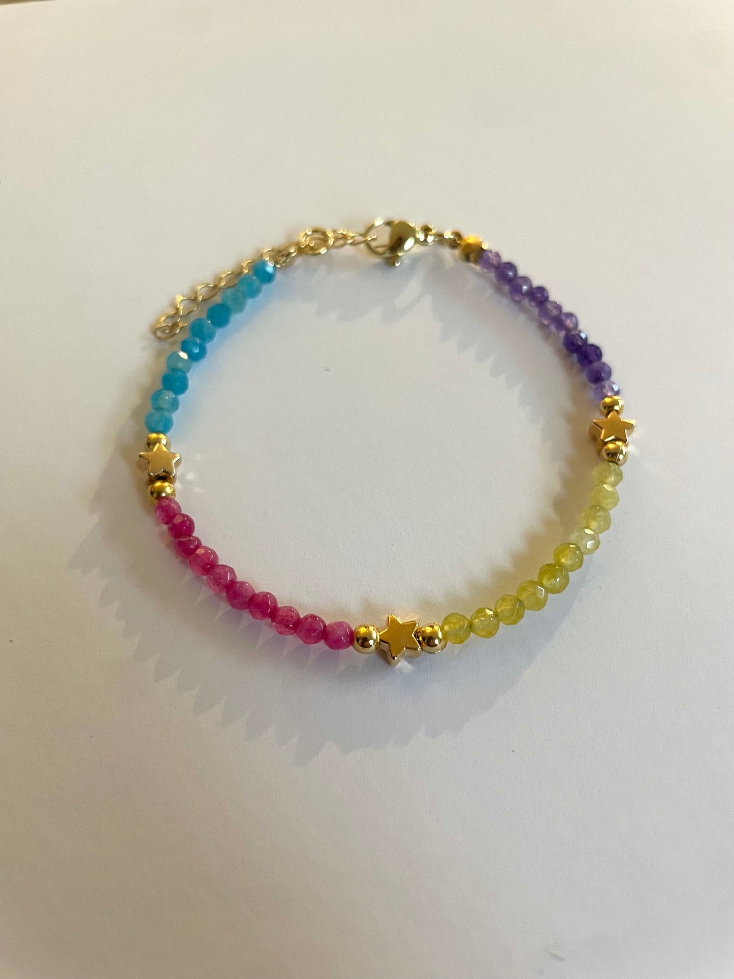 Pulsera ágatas y estrellas