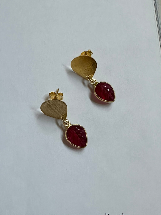 Aros hoja tallada