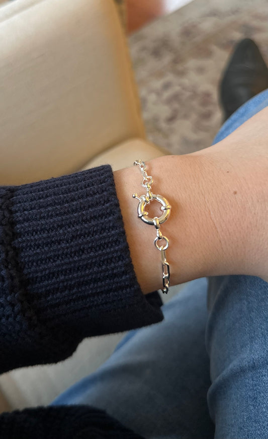 Pulsera broche timón