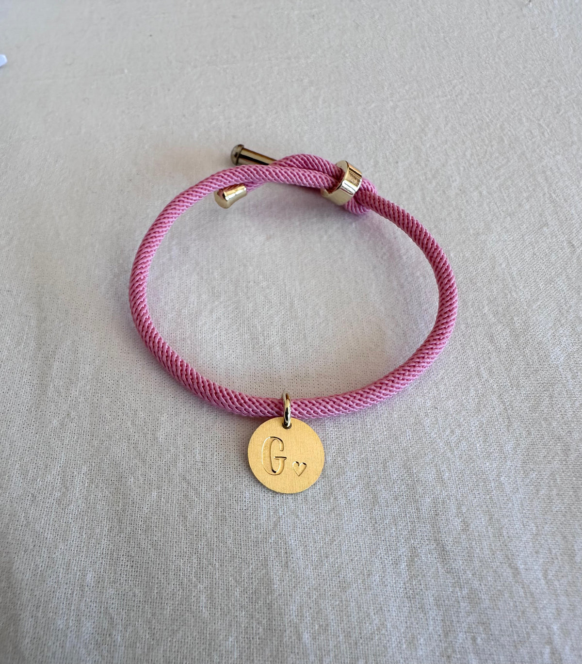 Pulsera cordón & inicial
