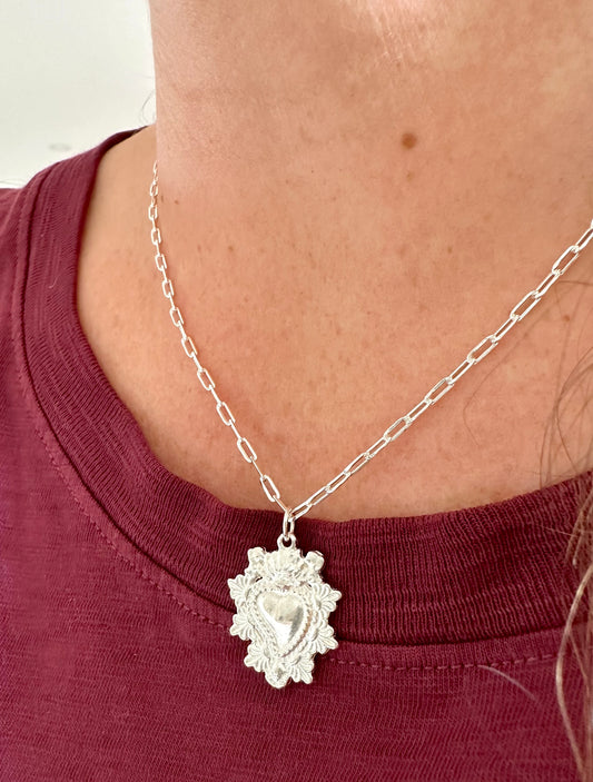 Collar Lupe plateado