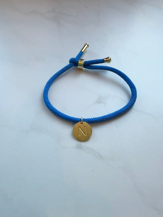Pulsera cordón & inicial