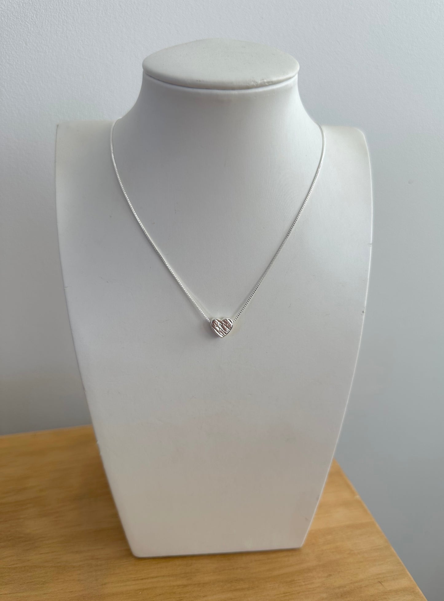 Collar corazón silver