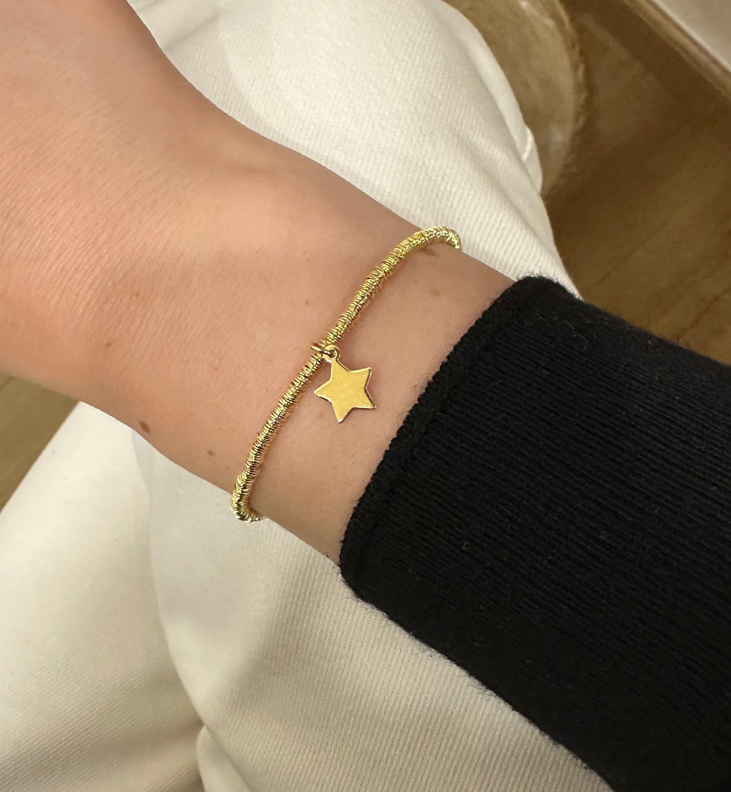 Pulsera argollitas & estrella