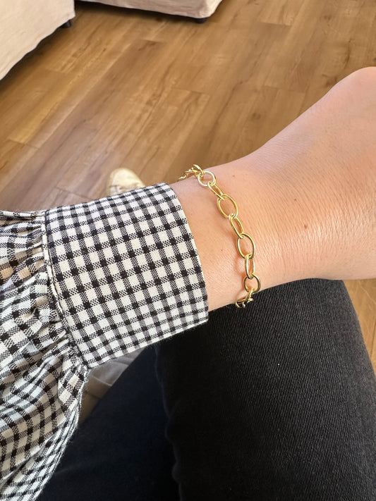 Pulsera eslabones ovalados